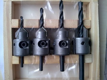 TC-004V 수공구 부속 4PCS TCT 탄화물은 목제 훈련을 위한 구멍 파는 송곳 드릴용 날을 기울였습니다