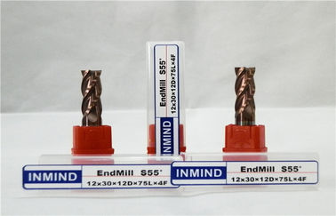 고성능을 가진 4개의 플루트 긴 범위 단단한 탄화물 끝 선반 편평한 Endmill