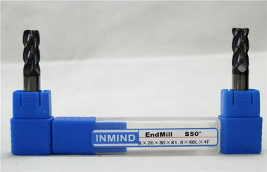 TiAlN는 코너 반경 둥근 면 끝 선반 절단기, 표준 길이, 코너 반경을 입혔습니다