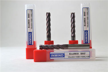 4개의 플루트 편평한 endmill 높은 정밀도 맷돌로 가는 절단기 정연한 끝 선반