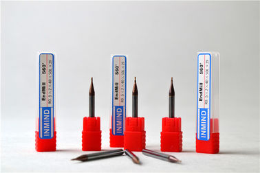 주문 단단한 탄화물 마이크로 끝 선반 Tialn는 공 코 Endmill 0.3um를 입혔습니다