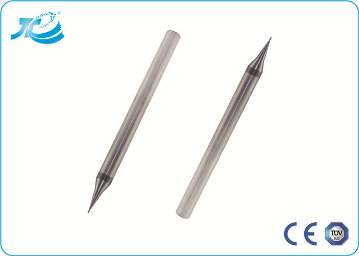 단단한 탄화물 절단 도구, 0.5 mm 마이크로 직경 편평한 끝 선반을 입히는 TiAlN